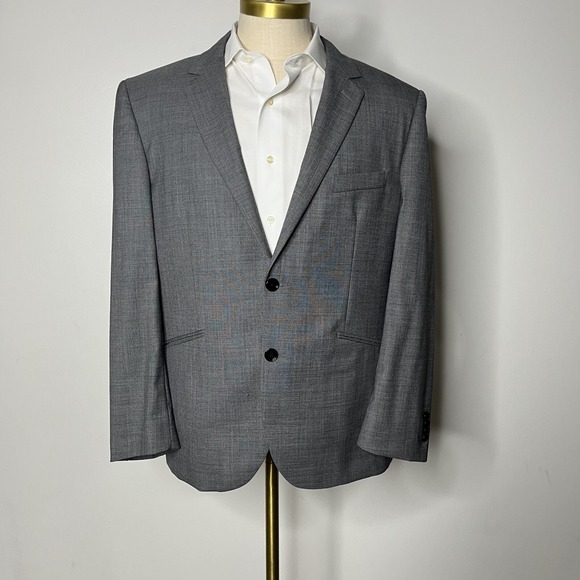 Indochino Men's 46S Suit Blazer Solid Gray 2-Button‎ Wool - Picture 1 of 11